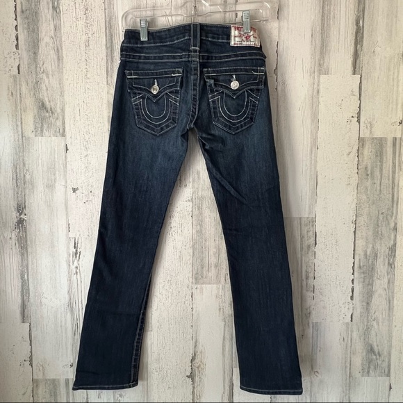 TRUE RELIGION BILLY Jeans Dark Wash Sz 24 - Picture 4 of 8